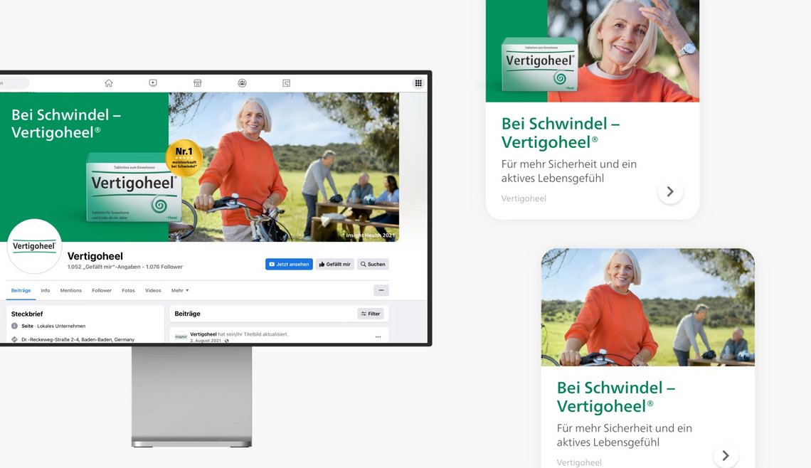 Social Media Auftritte und Teaser von Vertigoheel