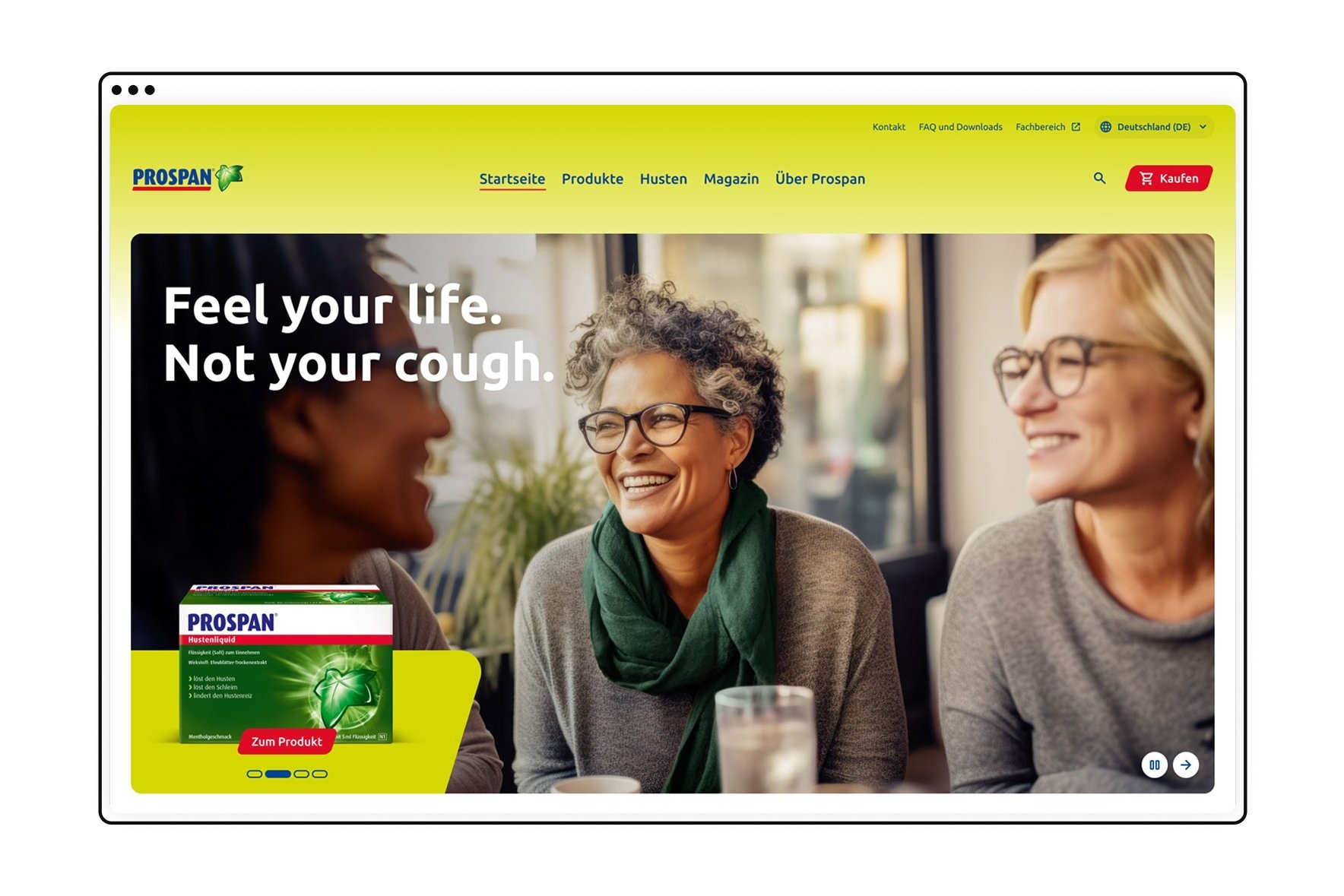 Neue Corporate Identity für Prospan.com am Beispiel eines Startseitensliders