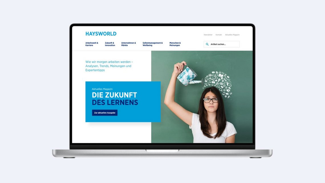 HaysWorld digitales Kundenmagazin
