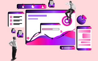 Collage mit Elementen aus dem Web