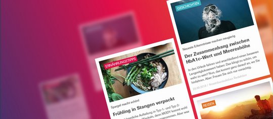 Headerbild mit Collage aus Inhalten der #meinbuntesleben Content Marketing Plattform