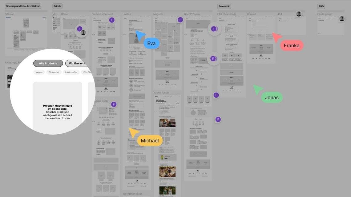 UI/UX Konzept inkl. Informationsarchitektur an Beispiel Prospan.com