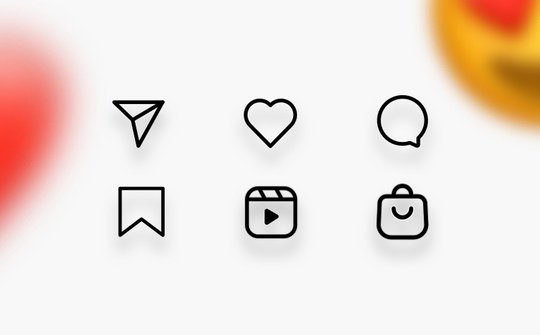 Icon-Set Instagram