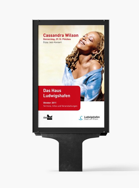 made by cyperfection: Vermarktungsmaßnahmen Stadt Ludwigshafen Werbeplakat "Das Haus Ludwigshafen"