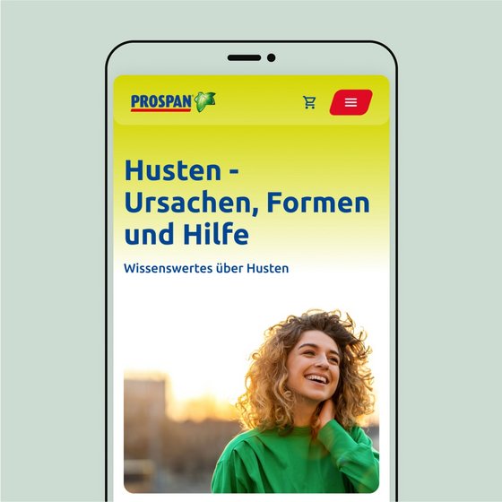 Smartphone-Vorschau eines Magazin-Artikels auf der Prospan.com
